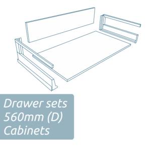 Drawer kits to suit Drawer Base Cabinets (560mmD)